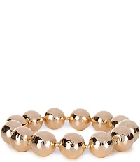Dillard's Hammered Textured Bead Stretch Bracelet
