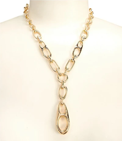 Dillard's Modern Mariner Chain Link Y-Necklace