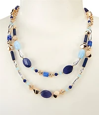 Dillard's Beaded Short Multi-Strand Necklace