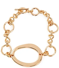 Dillard's Open Oval Line Toggle Bracelet