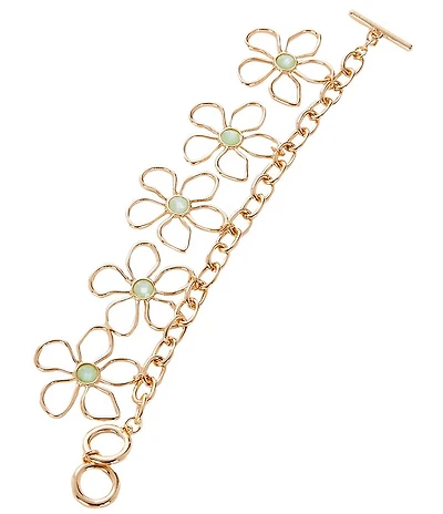 Dillard's Outline Flower Charms Resort Line Bracelet