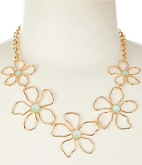 Dillard's Outline Flowers Resort Statement Necklace