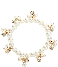 Dillard's Pearl and Fireball Shaky Stretch Bracelet