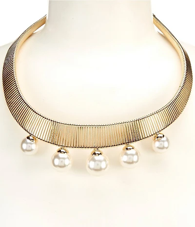 Dillard's Pearl Drops Statement Collar Necklace