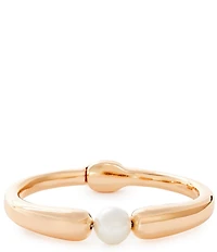 Dillard's Pearl Polished Metal Bar Hinge Bracelet