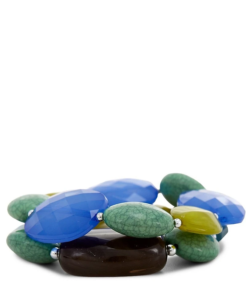 Dillard's Pebble Beach Resort Beaded Stretch Bracelet Set