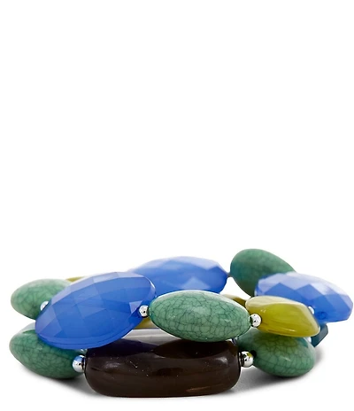 Dillard's Pebble Beach Resort Beaded Stretch Bracelet Set