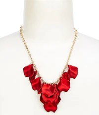 Dillard's Scarlet Petals Cascade Statement Necklace