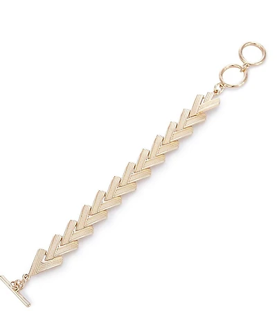 Dillard's Textured V Link Line Bracelet