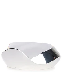 Dillard's Wide Wavy Polished Metal Hinge Bangle Bracelet