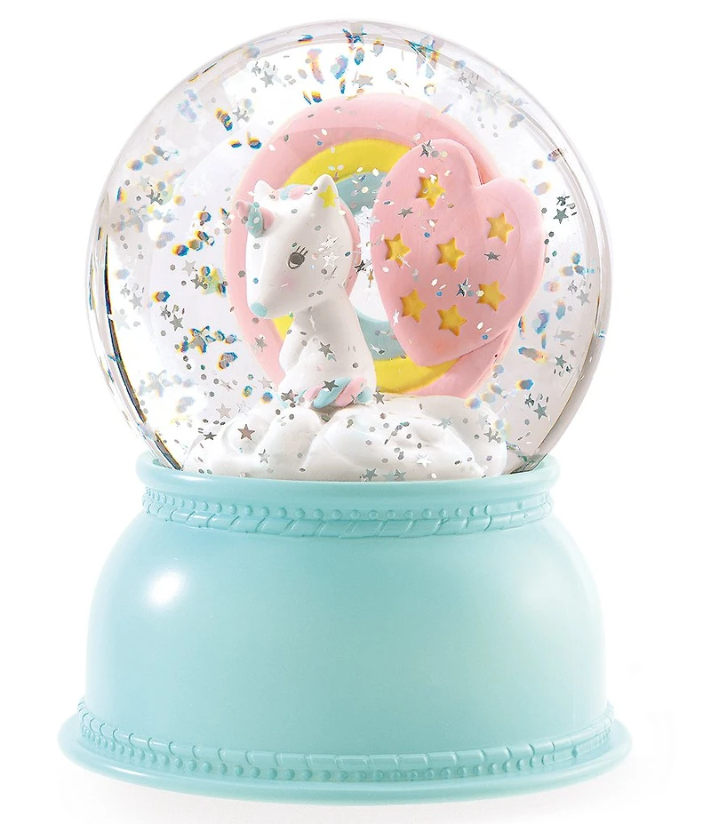Djeco Unicorn Snow Globe Ball Night Light