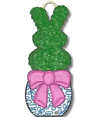 DK Designs Easter Collection Bunny Topiary in a Pot Beaded Hanging Sign