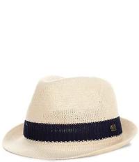 Dorfman Milano Crochet Fedora Hat