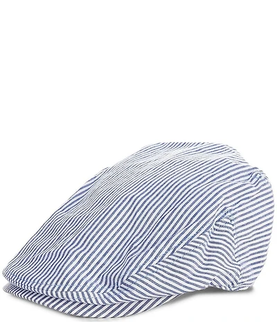 Dorfman Milano Ivy Stripe Print Newsboy Cap