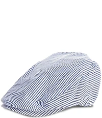 Dorfman Milano Ivy Stripe Print Newsboy Cap