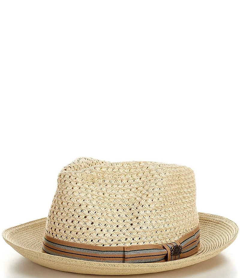 Dorfman Milano Vented Sculpted C-Crown Fedora Hat