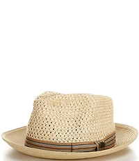 Dorfman Milano Vented Sculpted C-Crown Fedora Hat
