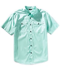 Drake Clothing Co. Frat Short Sleeve Gingham-Checked Woven Shirt