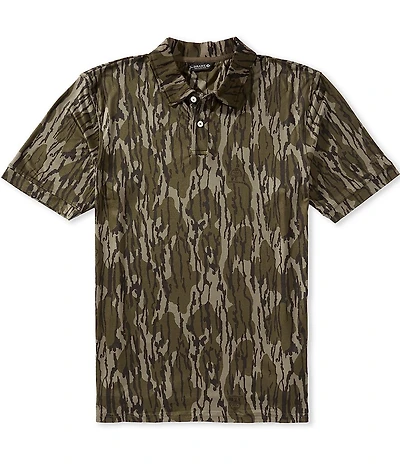 Drake Clothing Co. Performance Mossy Oak Print Polo Shirt