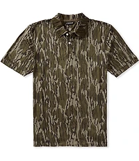 Drake Clothing Co. Performance Mossy Oak Print Polo Shirt