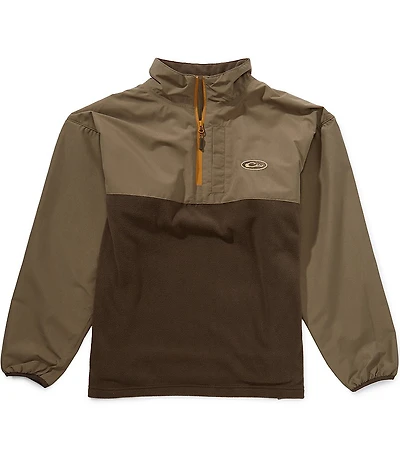 Drake Clothing Co. Quarter-Zip Color Block Refuge Eqwader Fleece Pullover