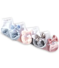 Edgehill Collection Baby 4 Pack Assorted Ballerina Socks