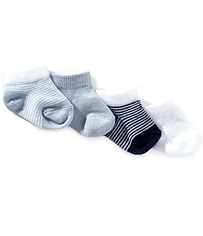 Edgehill Collection Baby Boys 4-Pack Booties Socks