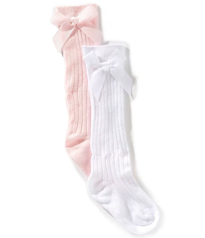 Edgehill Collection Baby Girls Bow Knee High Socks