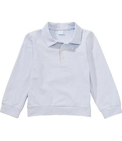 Edgehill Collection Little Boys Knit Long Sleeve Polo