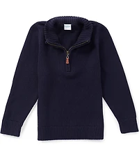 Edgehill Collection Little Boys Quarter Zip Sweater