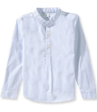 Edgehill Collection Little Boys Woven Long Sleeve Stripe Shirt