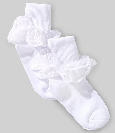 Edgehill Collection Little Girls Ruffle Lace Sock