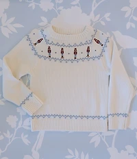 Edgehill Collection x The Broke Brooke Baby Boys Fritz Fair Isle Nutcracker Sweater