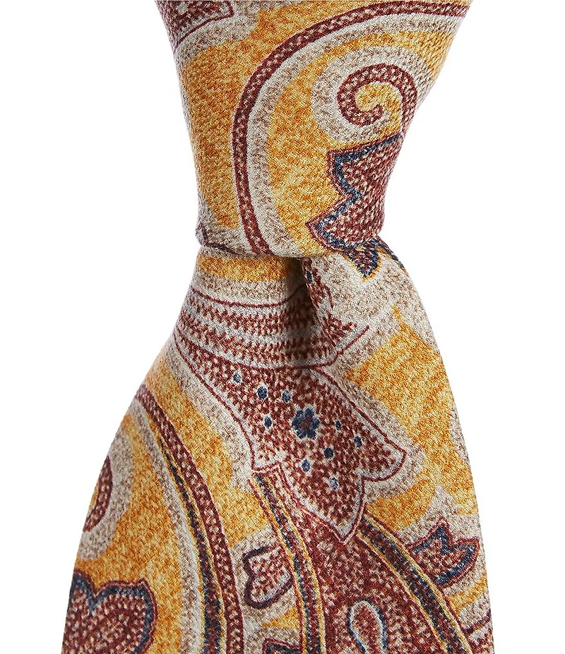 Edward Armah Grand Paisley 3.5#double; Traditional Silk Tie