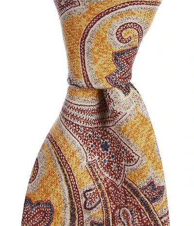 Edward Armah Grand Paisley 3.5#double; Traditional Silk Tie