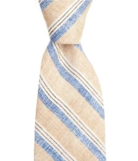 Edward Armah Stripe 3.3#double; Silk Tie