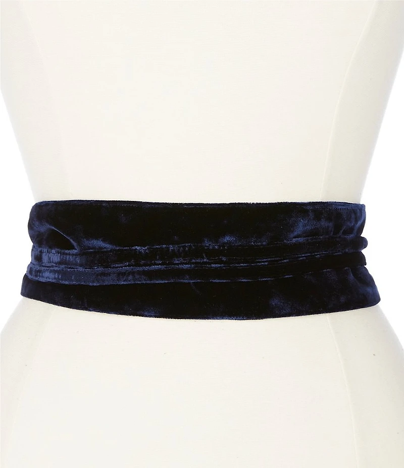 Eileen Fisher Velvet Wrap Tie Belt