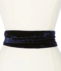 Eileen Fisher Velvet Wrap Tie Belt