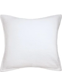 ELISABETH YORK Edin Matelasse Braided Pattern Hemstitch Euro Sham