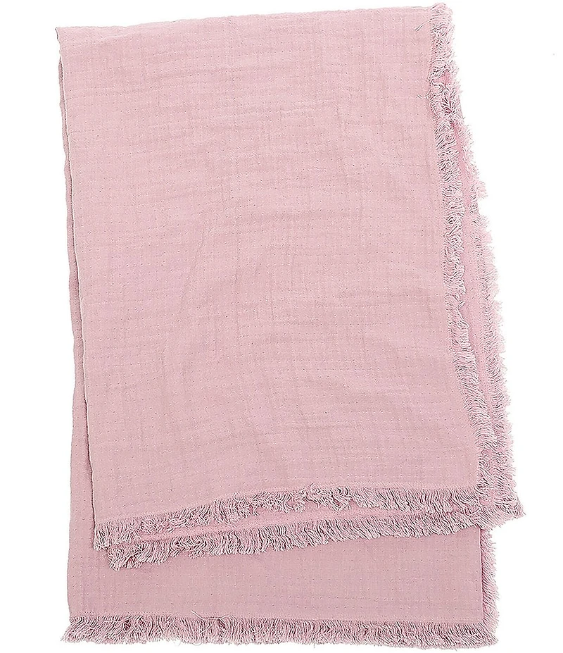 ELISABETH YORK Feather Gauze Throw