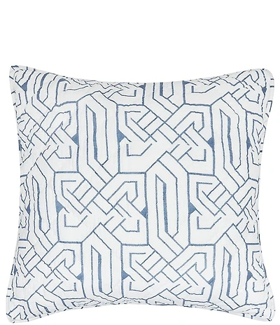 ELISABETH YORK Marlowe Storm Geometric Pattern Euro Sham