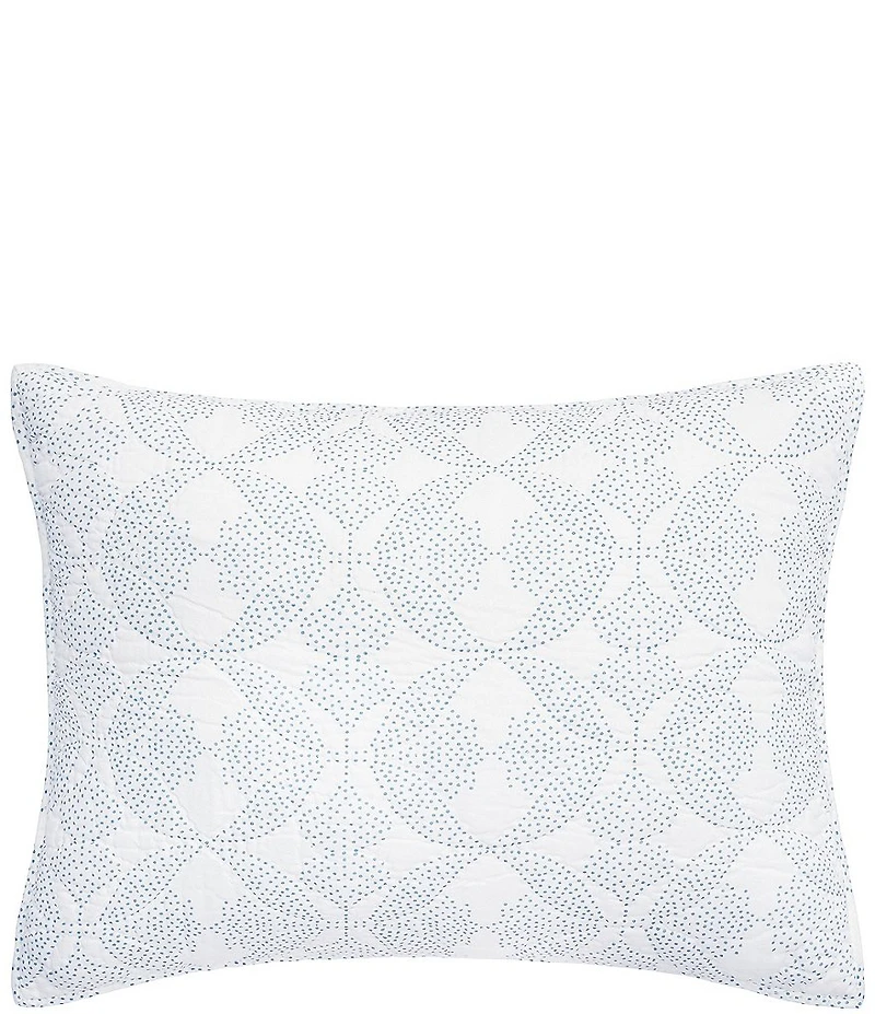ELISABETH YORK Paloma Exotic Floral Tile Pattern Cotton Gauze Sham