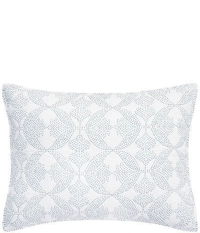 ELISABETH YORK Paloma Exotic Floral Tile Pattern Cotton Gauze Sham