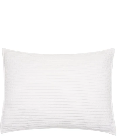 ELISABETH YORK Tess Dove Woven Pleated Cotton Sham