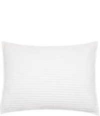 ELISABETH YORK Tess Dove Woven Pleated Cotton Sham