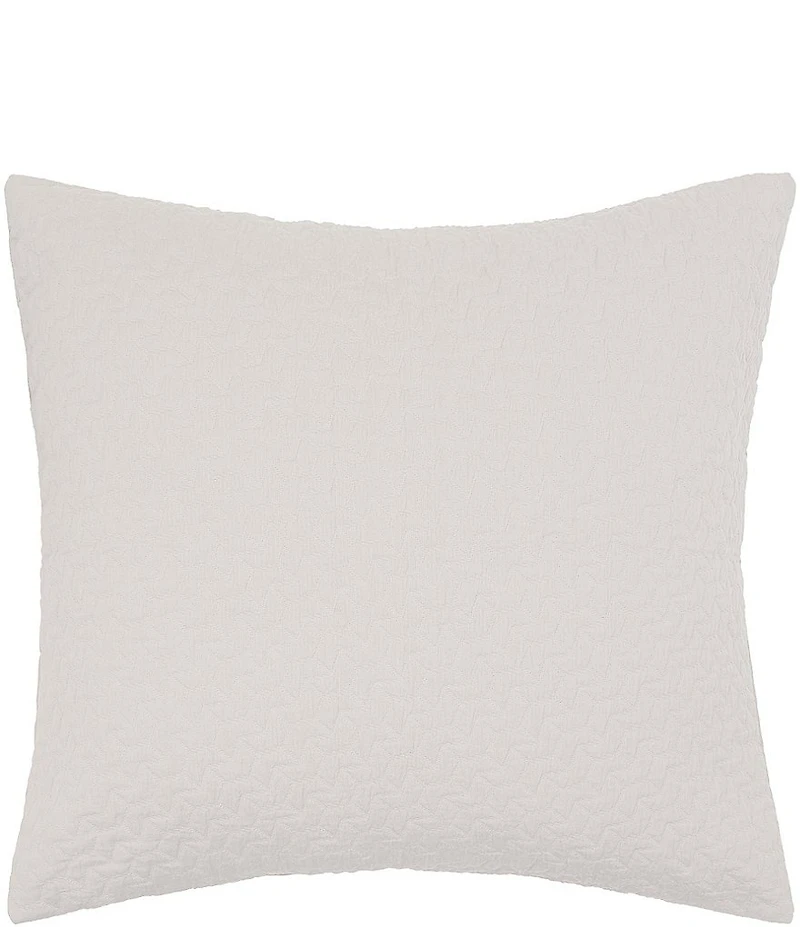 ELISABETH YORK Vance Matelasse Geometric Chevron Euro Sham