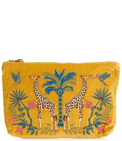 Elizabeth Scarlett Wild Giraffe Palm Everyday Pouch Bag