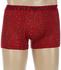 Emporio Armani Allover Logo Microfiber Trunks