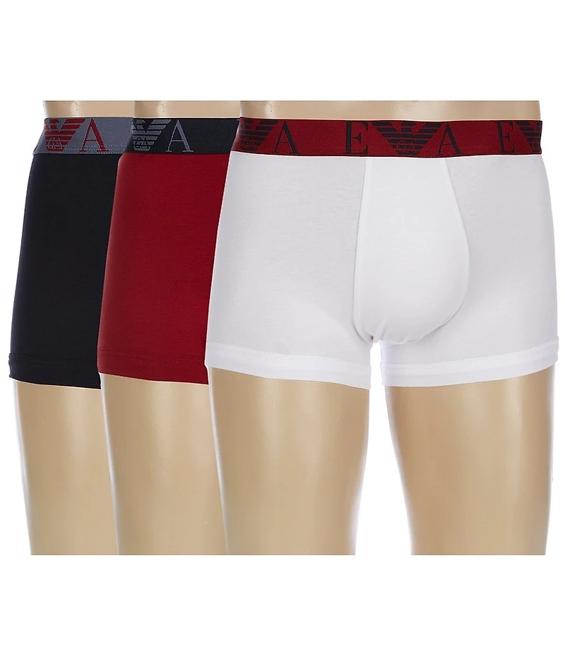 Emporio Armani Bold Monogram Trunks 3-Pack