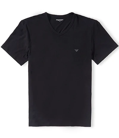 Emporio Armani Short Sleeve Stretch Cotton Jersey T-Shirt 2-Pack